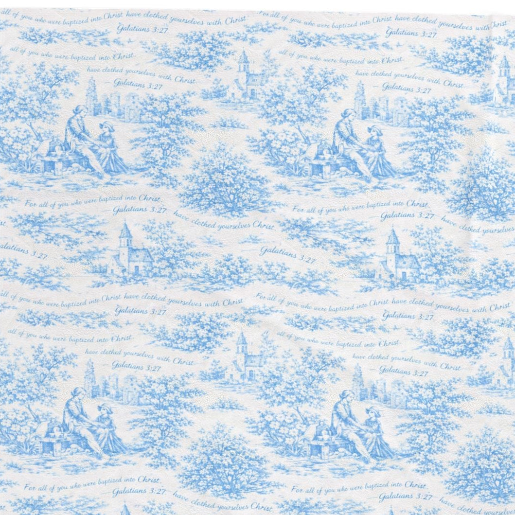 Clothed in Christ | Blue Toile de Jouy