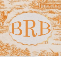 All Things Through Christ | Texas Toile de Jouy + Monogram