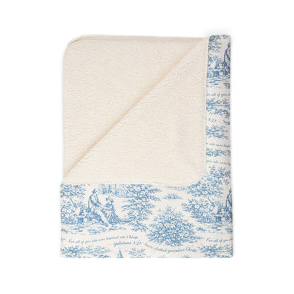 Blue Toile|Galatians 3:27|Monogram