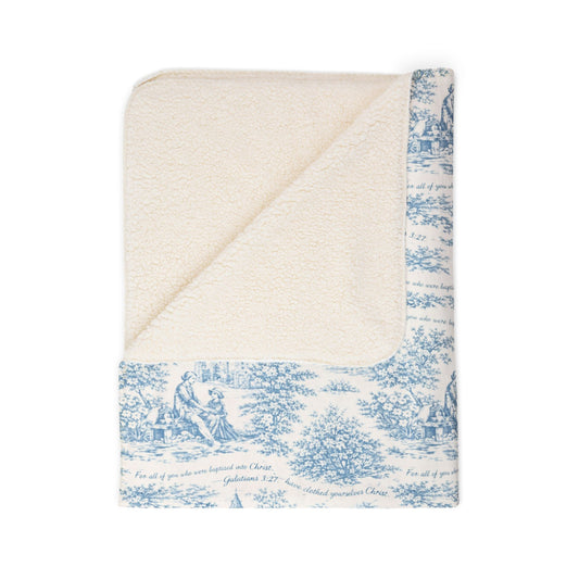 Blue Toile|Galatians 3:27|Monogram