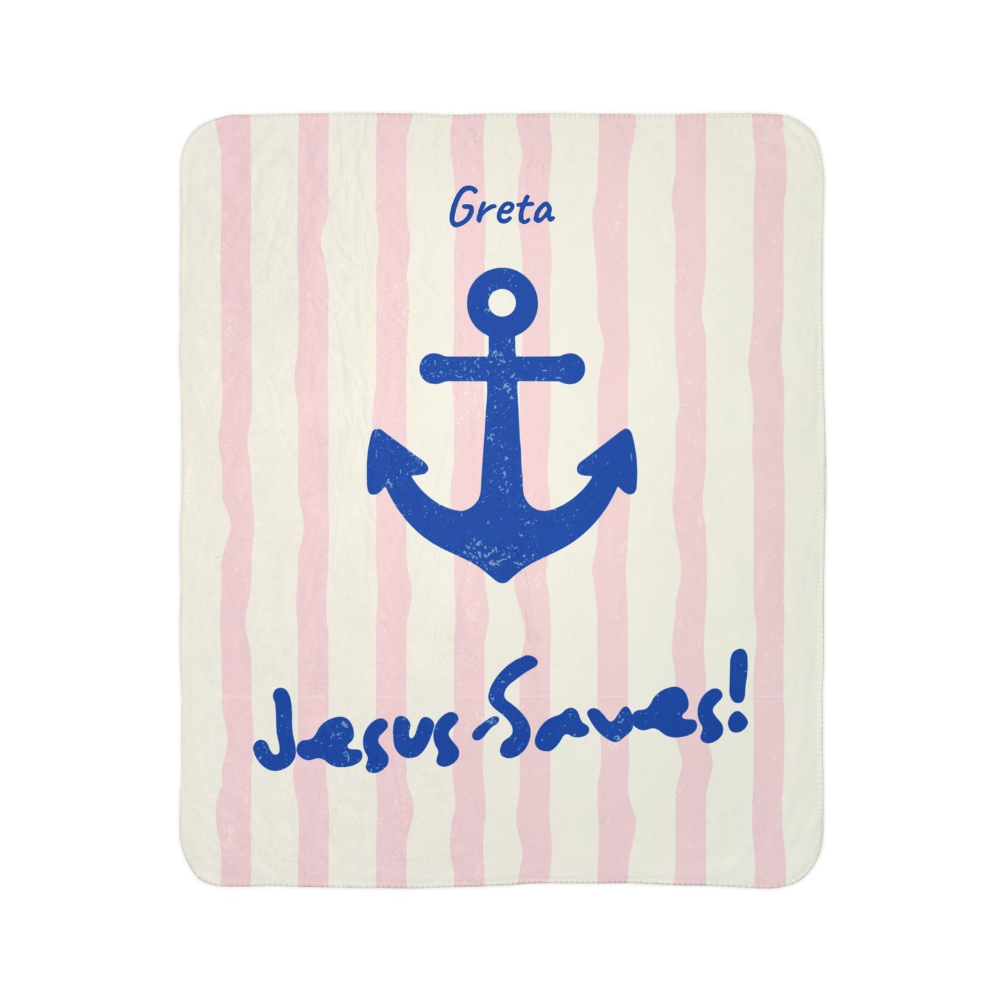 Jesus Saves - Personalized Blanket