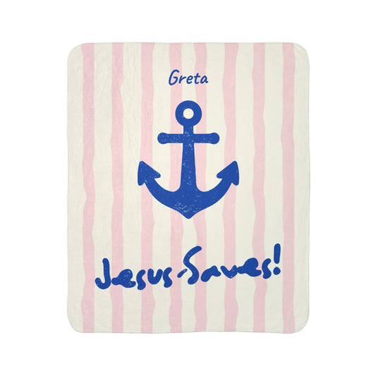 Jesus Saves - Personalized Blanket