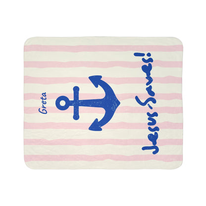 Jesus Saves - Personalized Blanket