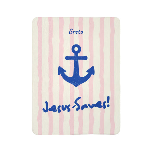 Jesus Saves - Personalized Blanket