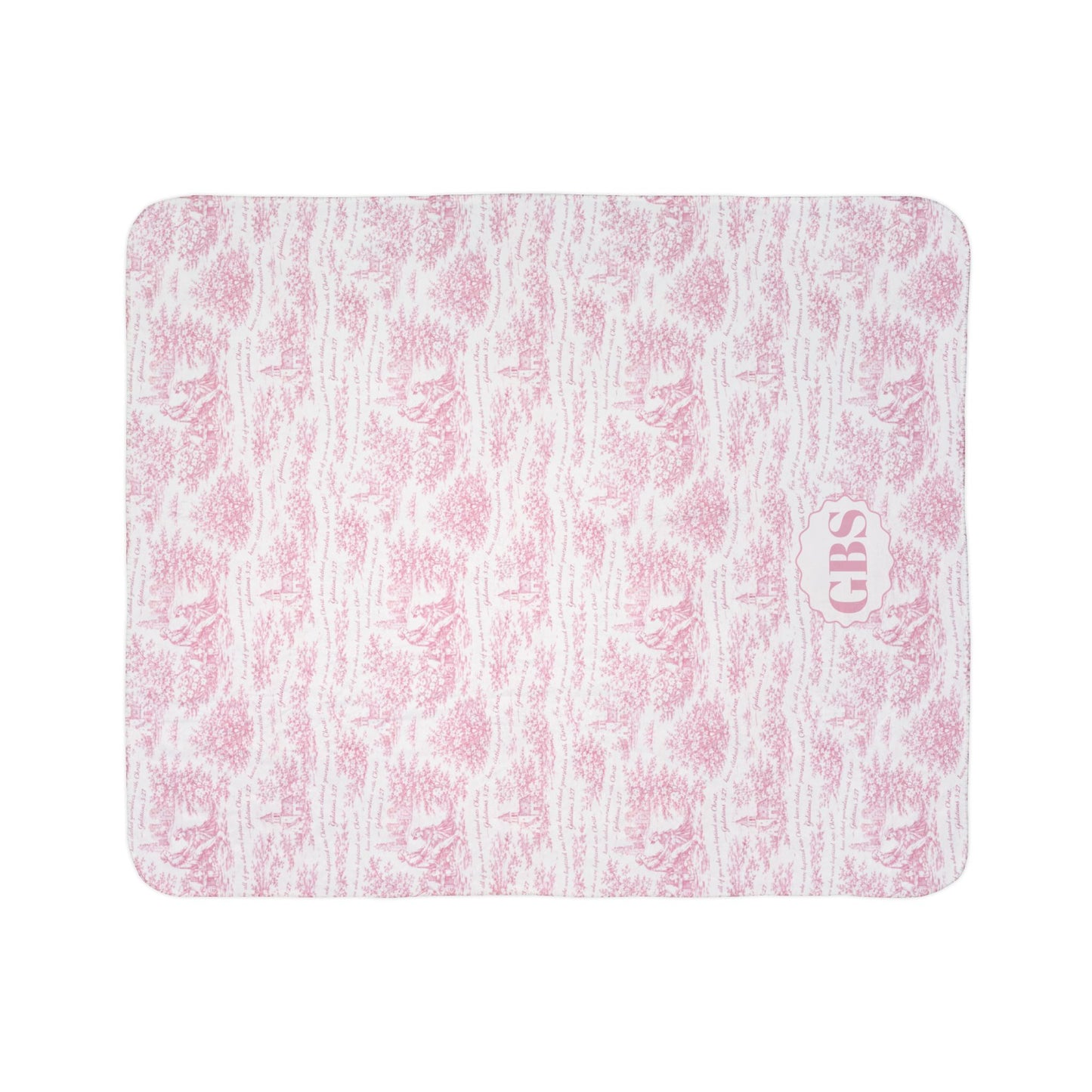 Pink Toile de Jouy|Galatians 3:27|Monogram