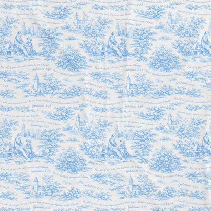 Clothed in Christ | Blue Toile de Jouy
