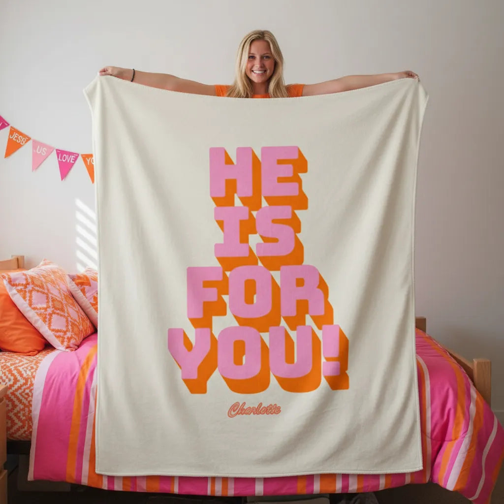 He Is For You Personalized Blanket