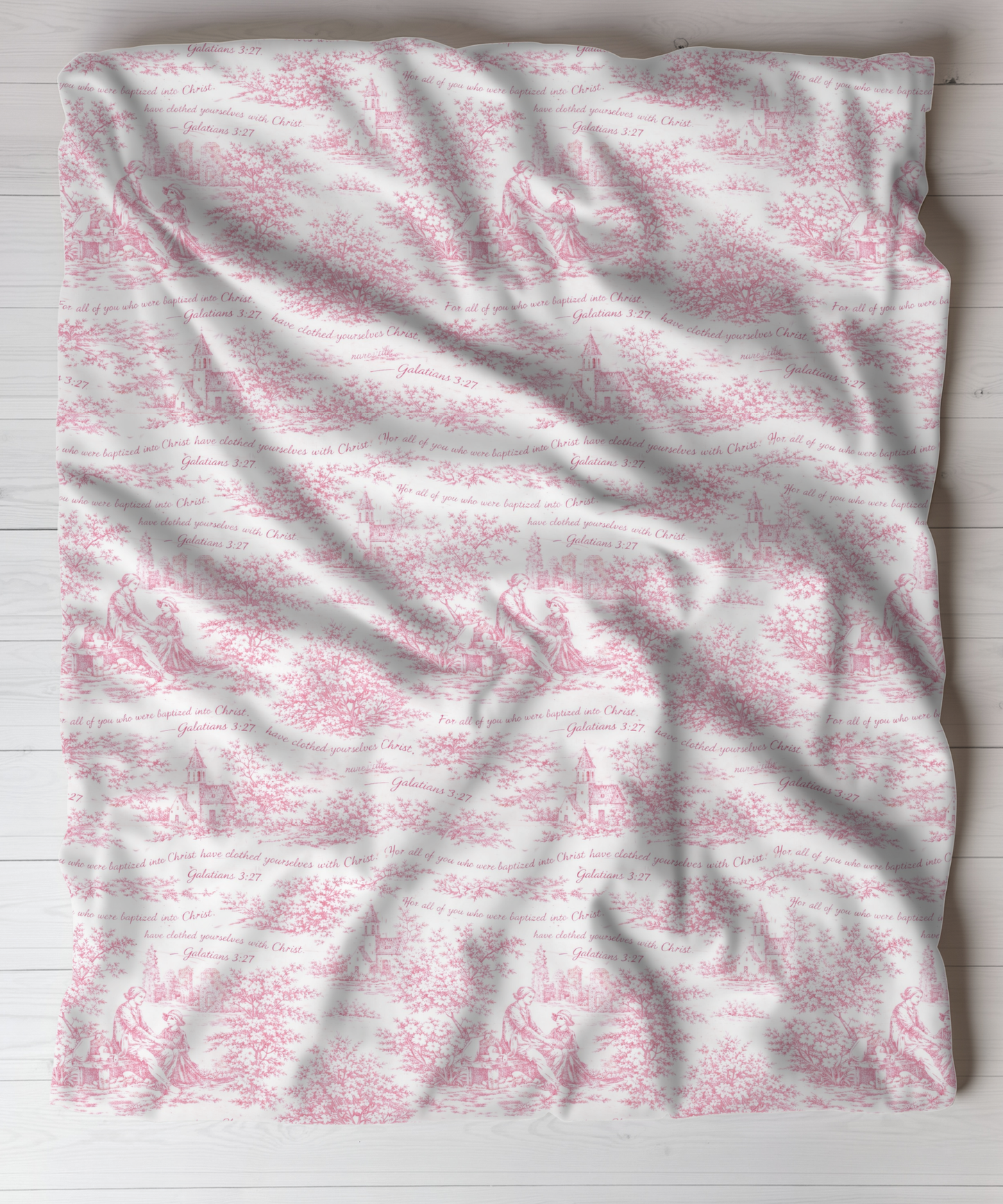 Clothed in Christ | Pink Toile de Jouy