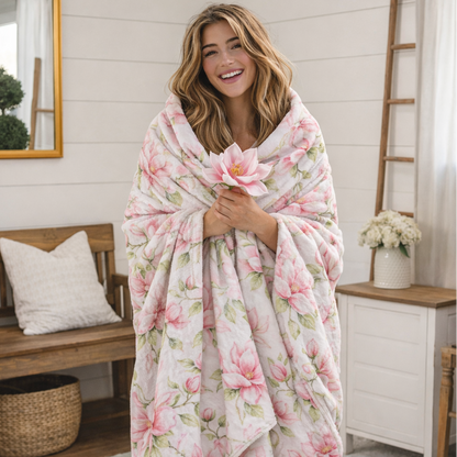 Magnolia Scripture Blanket + Monogram