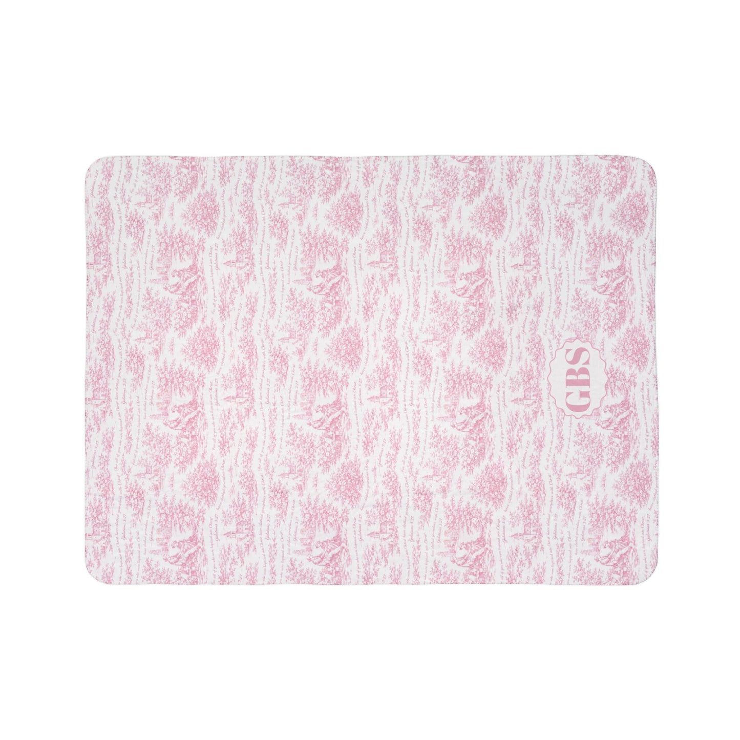 Pink Toile de Jouy|Galatians 3:27|Monogram
