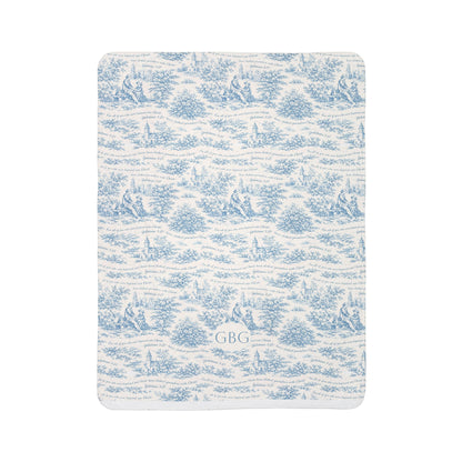 Blue Toile|Galatians 3:27|Monogram