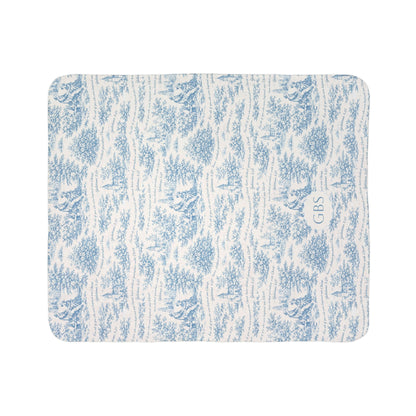Blue Toile|Galatians 3:27|Monogram