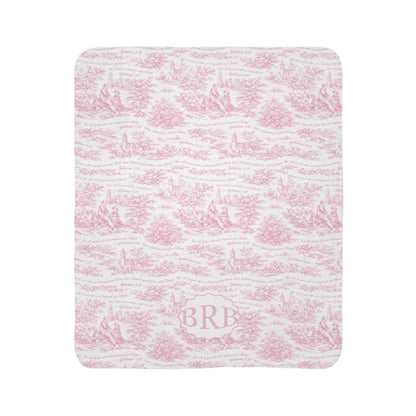 Clothed in Christ | Pink Toile de Jouy +Monogram