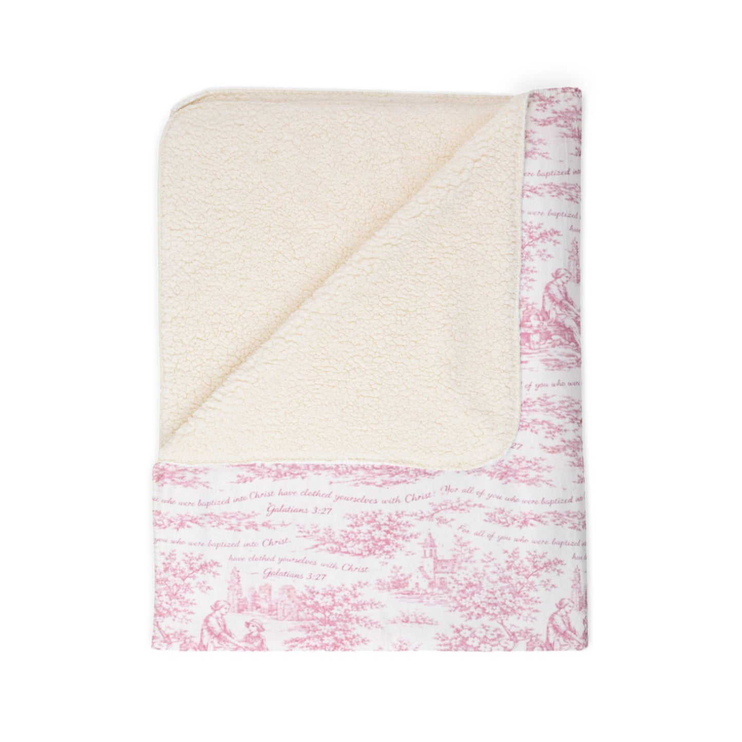 Pink Toile de Jouy|Galatians 3:27|Monogram