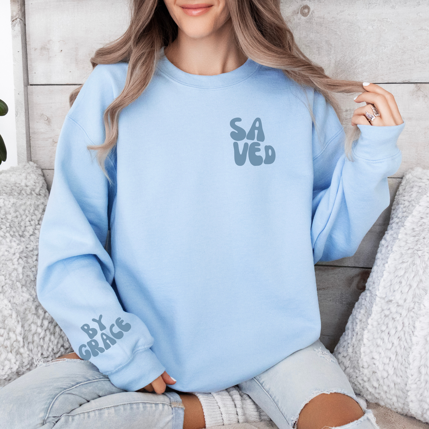 Saved By Grace Comfort Sweatshirt