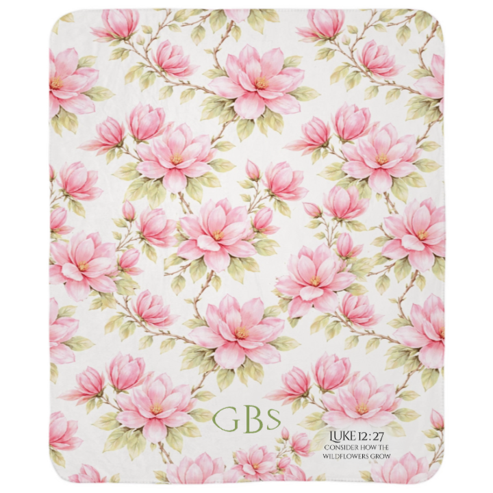 Magnolia Scripture Blanket + Monogram