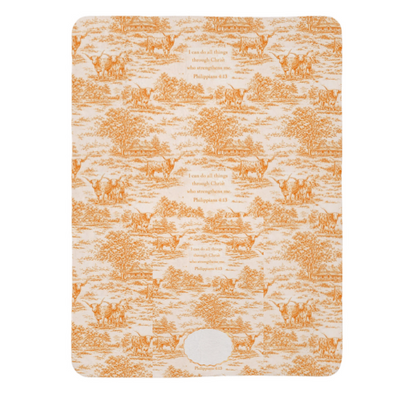 Texas Ranch Toile de Jouy - Philippians 4:13 + Monogram