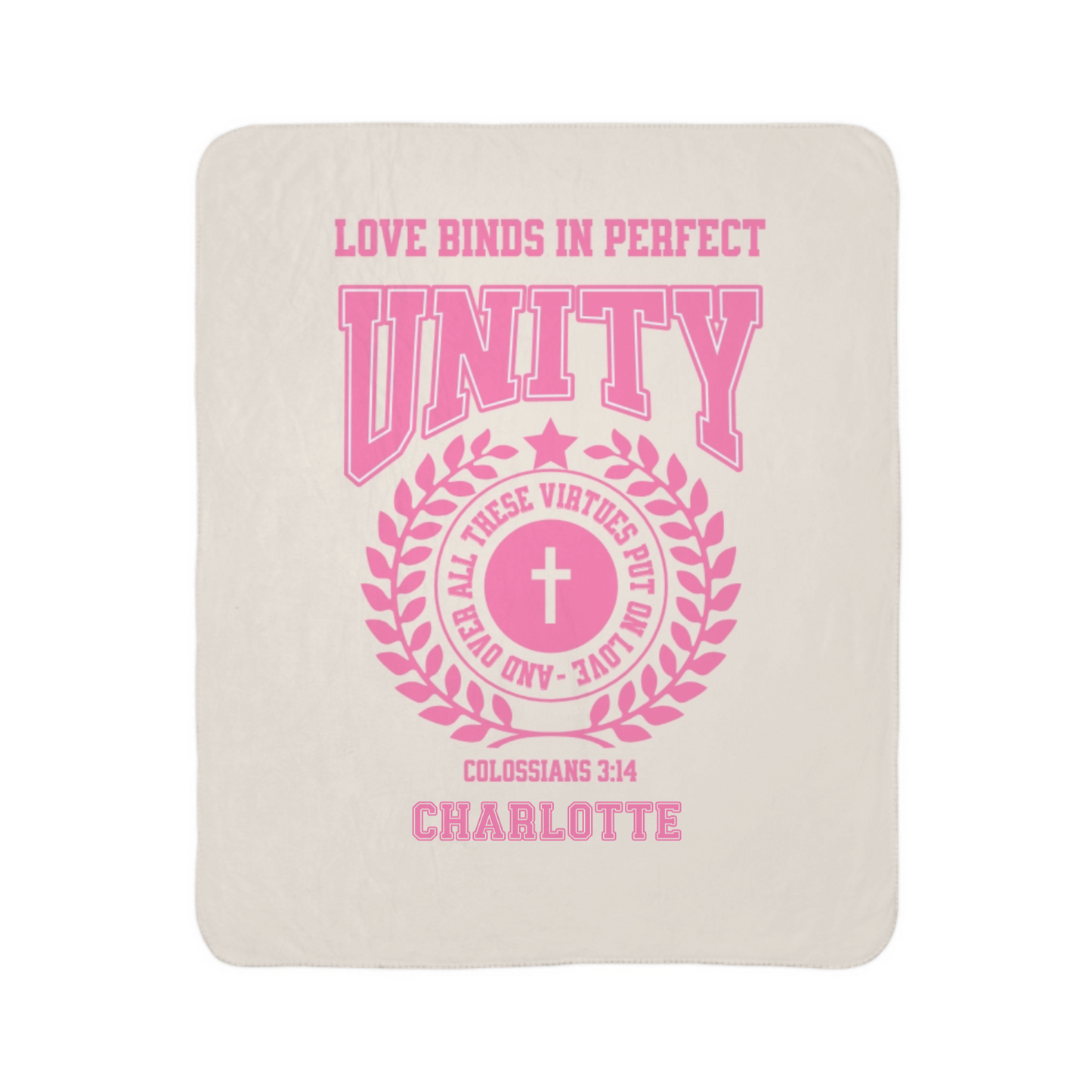 College Unity Blanket- Multi Color + Name Options