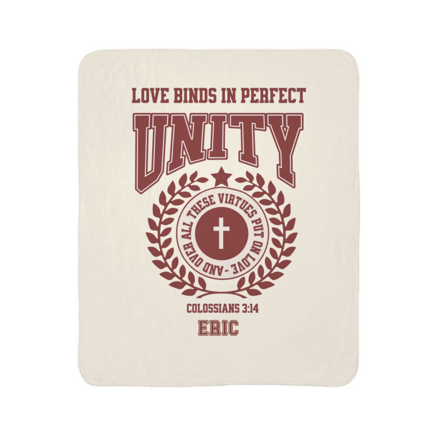 College Unity Blanket- Multi Color + Name Options