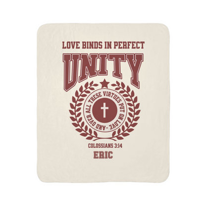 College Unity Blanket- Multi Color + Name Options
