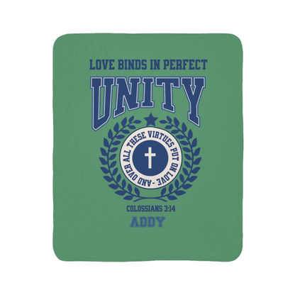 College Unity Blanket- Multi Color + Name Options