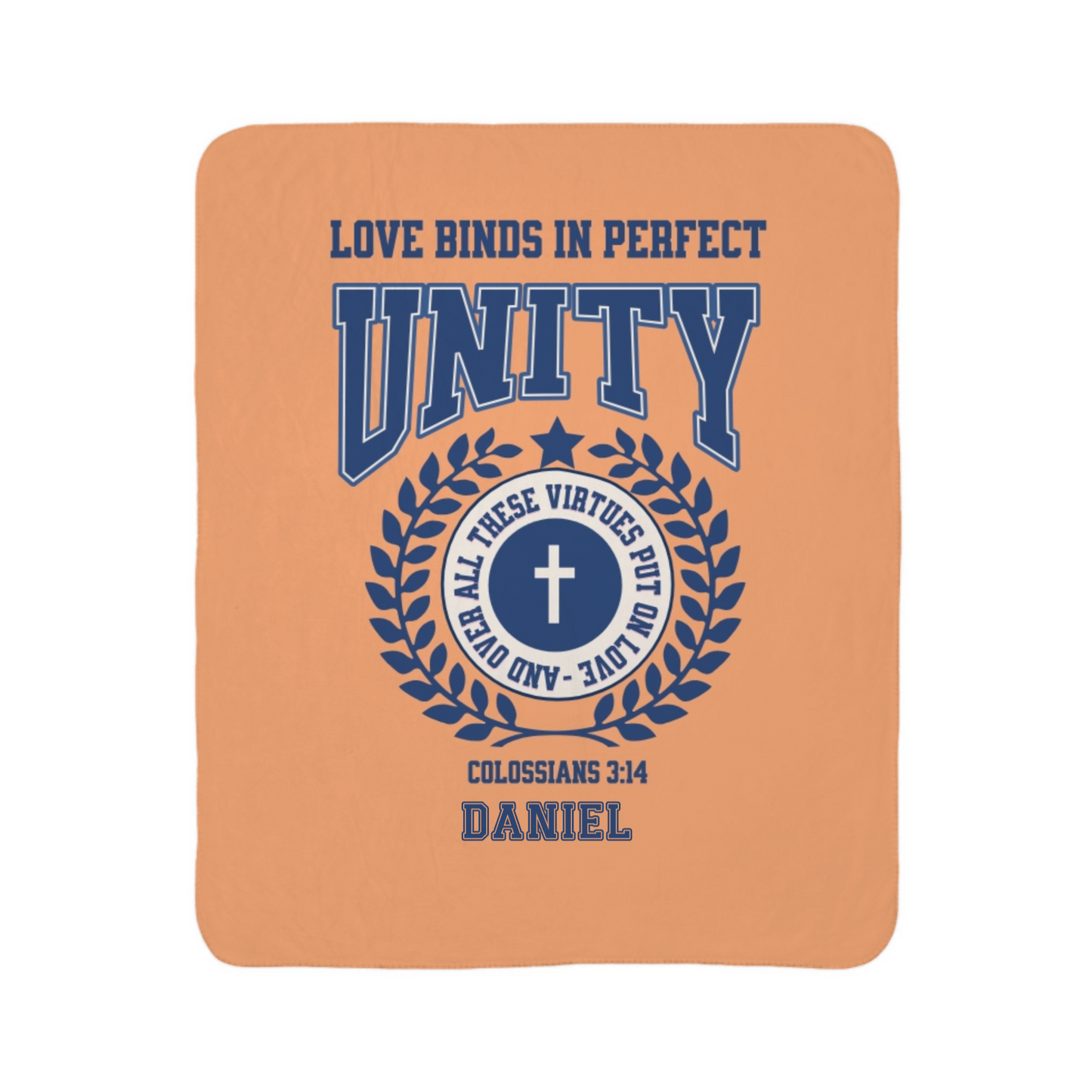 College Unity Blanket- Multi Color + Name Options