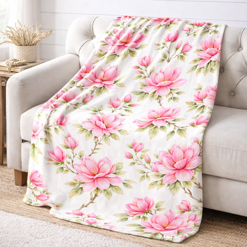 Magnolia Scripture Blanket + Monogram