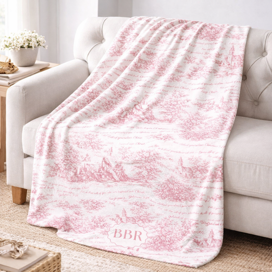 Clothed in Christ | Pink Toile de Jouy