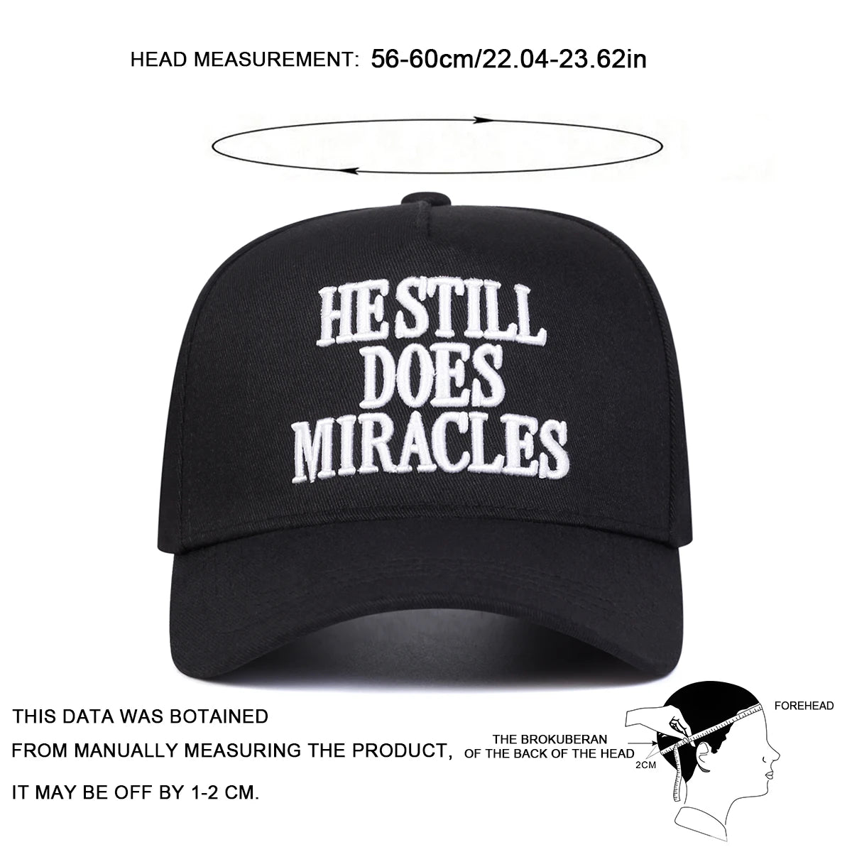 HE STILL DOES MIRACLES Embroidered Trucker Hat