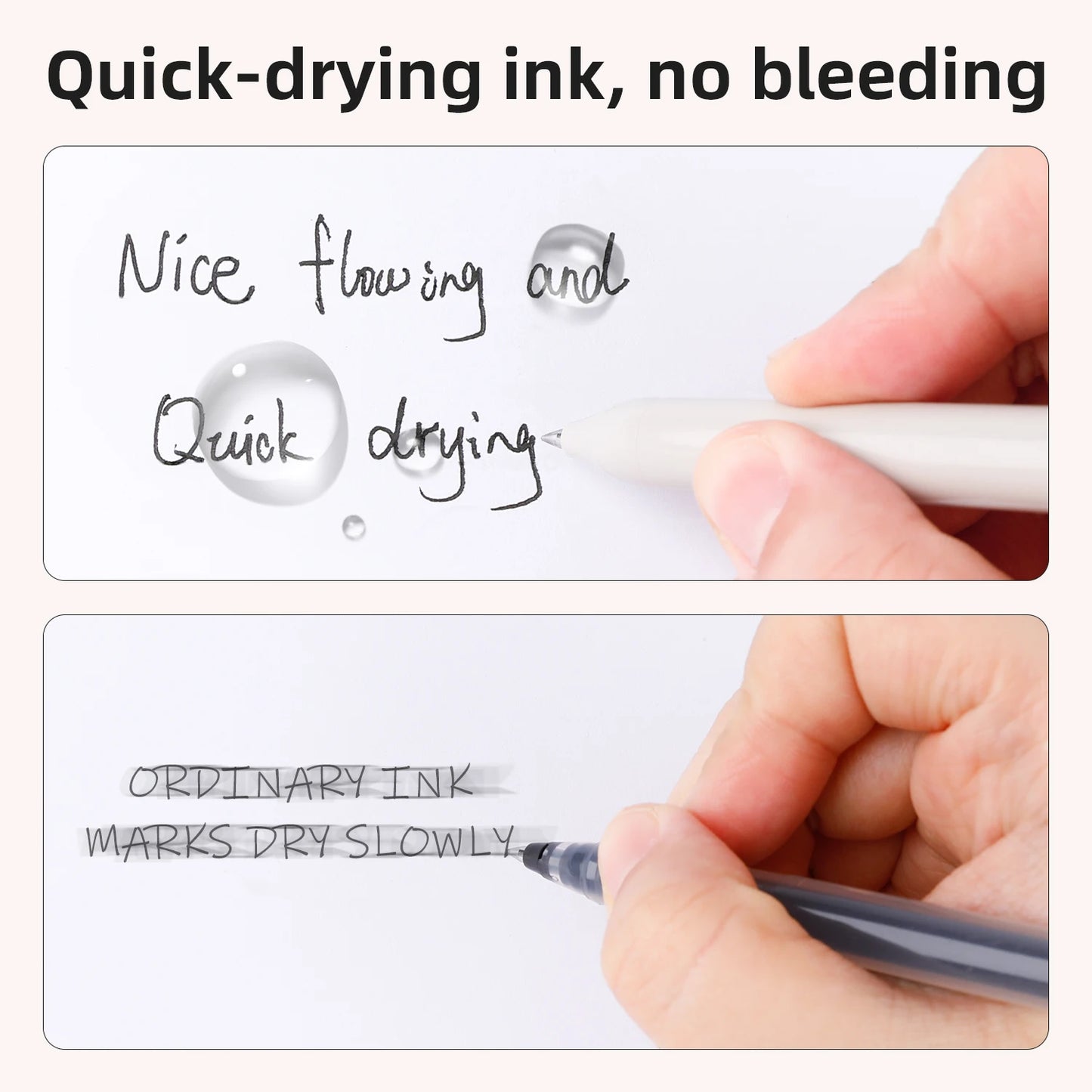 Covered Cozy 5pcs 0.5mm Black Gel Pens