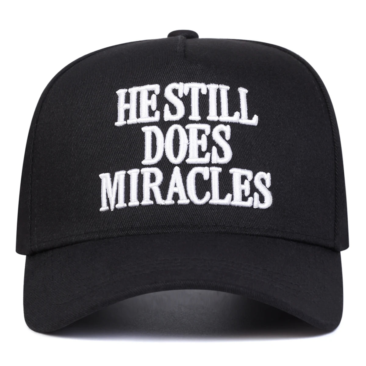HE STILL DOES MIRACLES Embroidered Trucker Hat
