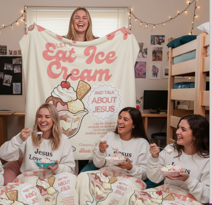 Jesus and Ice Cream Blanket - John 6:35