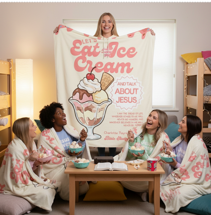 Jesus and Ice Cream Blanket - John 6:35
