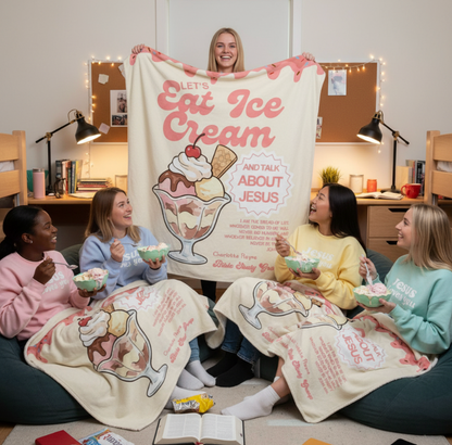 Jesus and Ice Cream Blanket - John 6:35