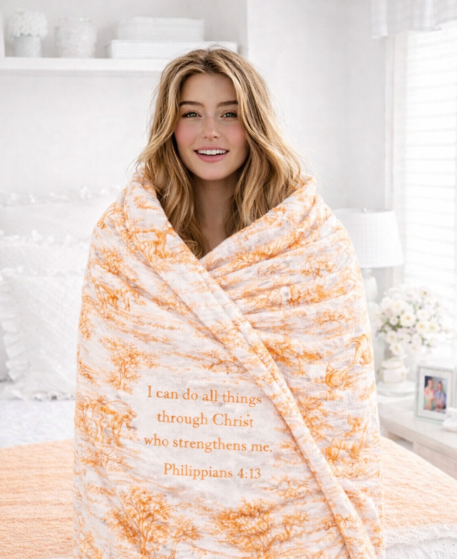 Texas Ranch Toile de Jouy - Philippians 4:13