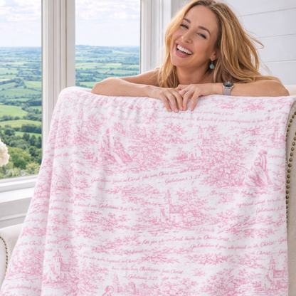 Clothed in Christ | Pink Toile de Jouy