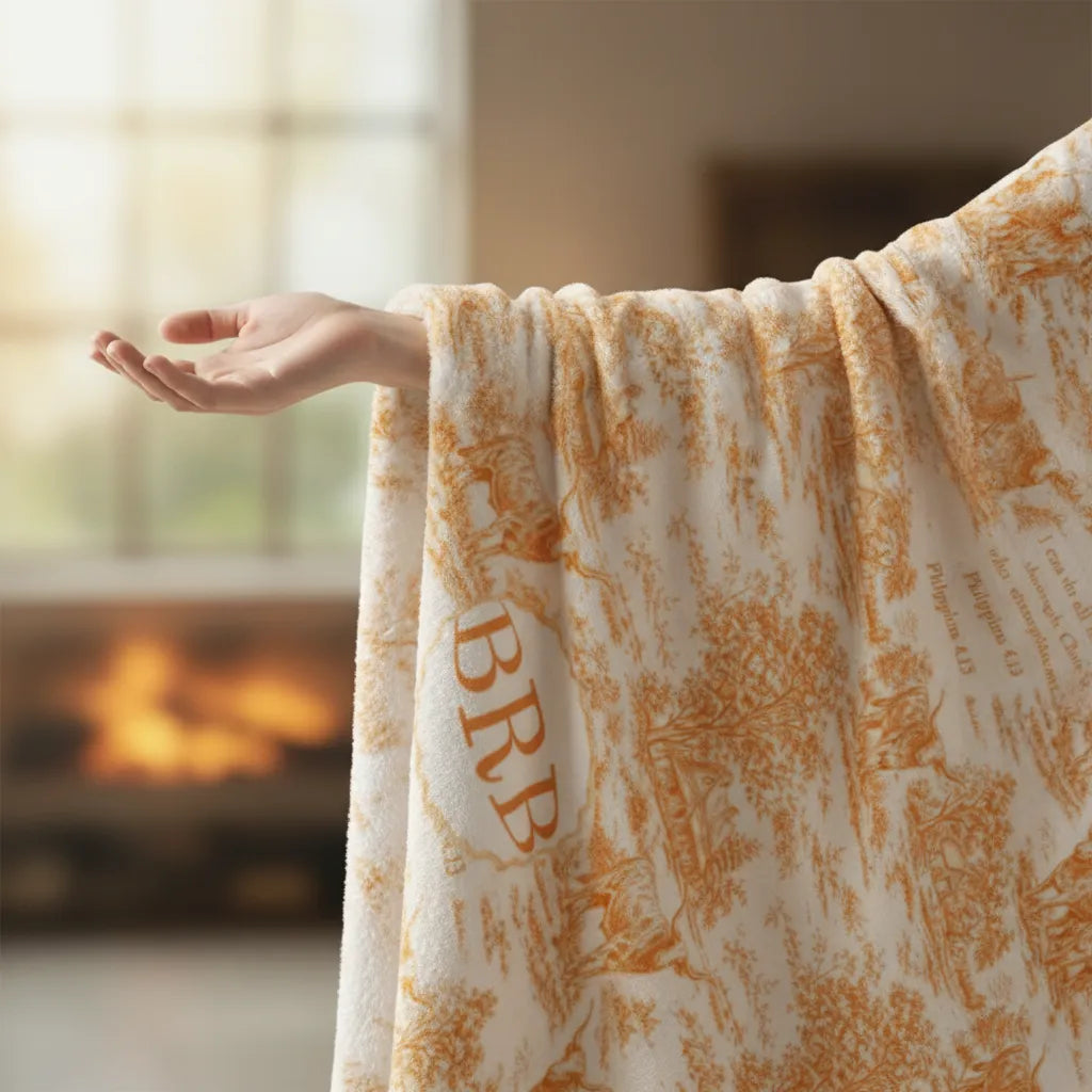 Texas Ranch Toile de Jouy - Philippians 4:13 + Monogram